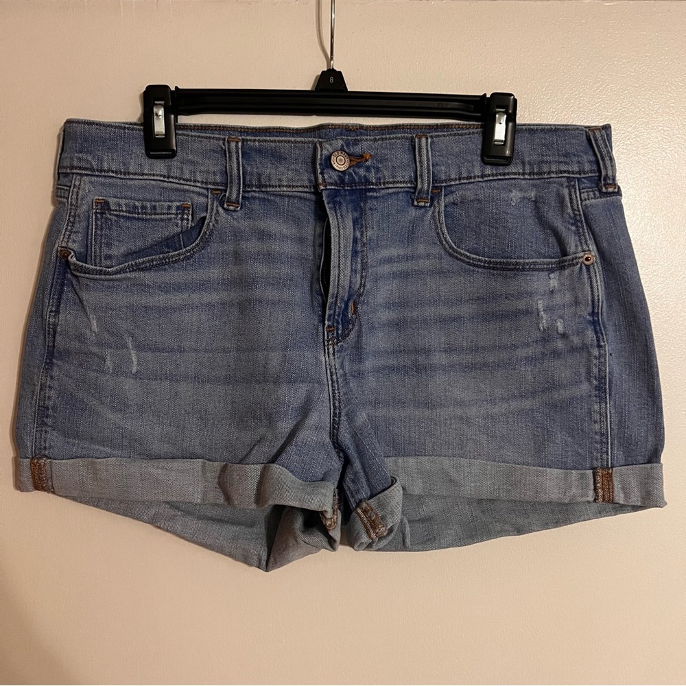 Old Navy Light Blue Boyfriend Shorts